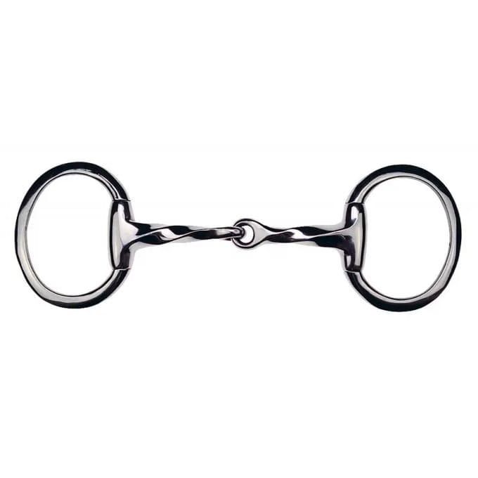 Platte paardenringen met gedraaid olijfbit Feeling