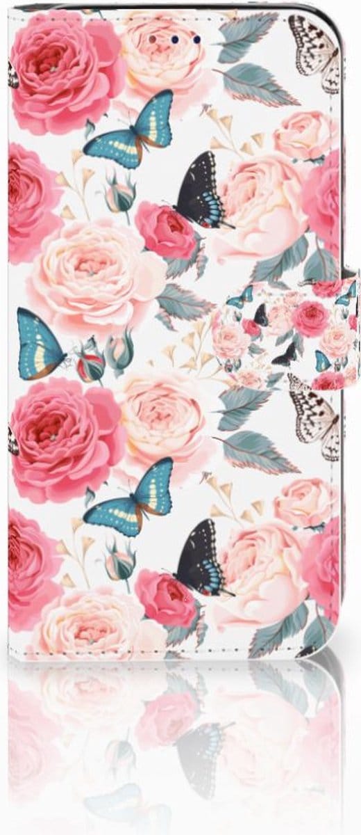 Samsung Galaxy A10 Hoesje Butterfly Roses