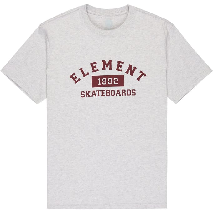 Element Home Team T-shirt Met Korte Mouwen Grijs S Man