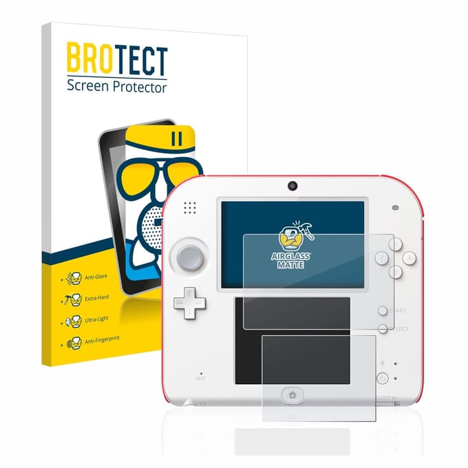 BROTECT - Screenprotector voor Nintendo 2DS - Folie Beschermfolie Beschermglas matte