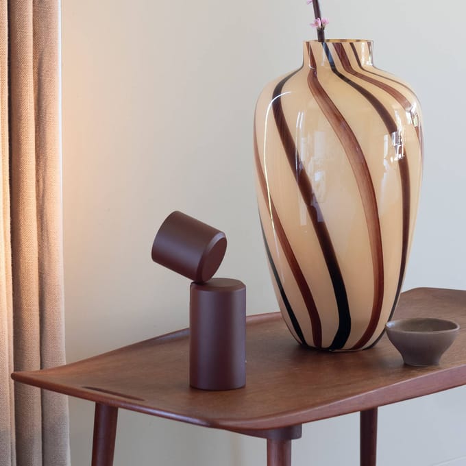 IT´S ABOUT ROMI IT'S ABOUT ROMI LED-batterijtafel lamp Milan, donkerrood, 19 cm