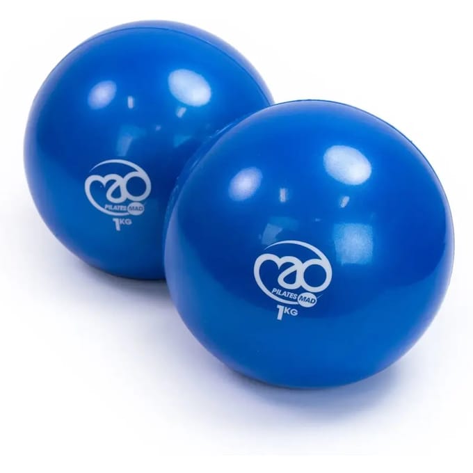 Pilates Mad Soft Pilates Weights - Blue - 2 x 1.5kg.