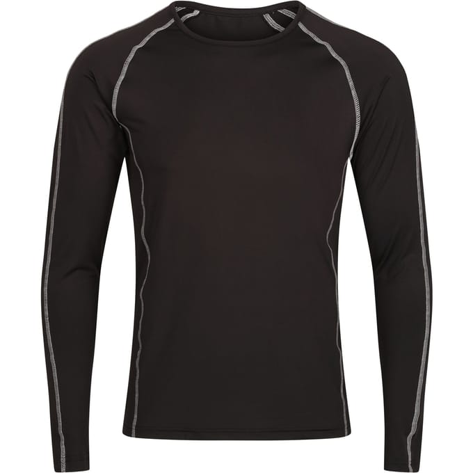 Regatta Heren Pro Base Layer Top met lange mouwen (Zwart)