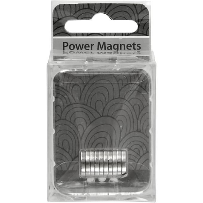 Creotime Power magneten, d: 10 mm, 10 stuks