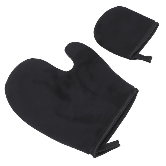 2 stuks Zelfbruinende Handschoen Set Professioneel Wasbaar Herbruikbaar Bruiningslotion Mousse Applicator Kit black