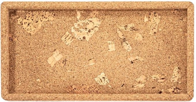 Dienblad QUERCO kurk rechthoekig 28x14.5x1.5 cm - rock - SET/2