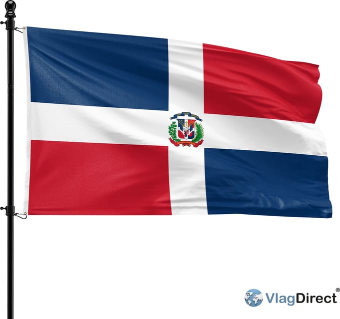 VlagDirect - Dominicaanse Republiek vlag - 90 x 150 cm.
