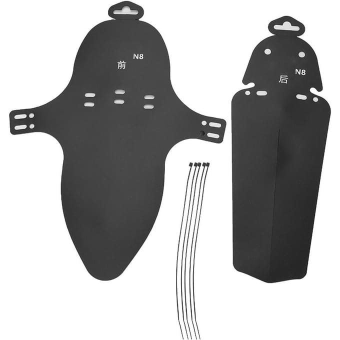 Race Mountainbike Fiets Voor Achter Band Spatborden Modderscherm Set Accessoire gray