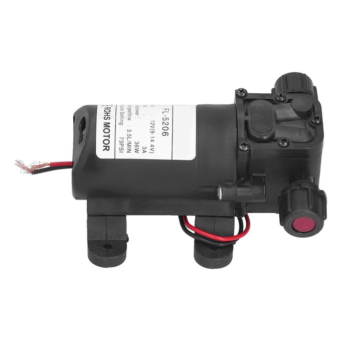 12V 36W Membraanpomp Dubbele Draad Mini Hogedruk DC Waterpomp voor Landbouwspuit