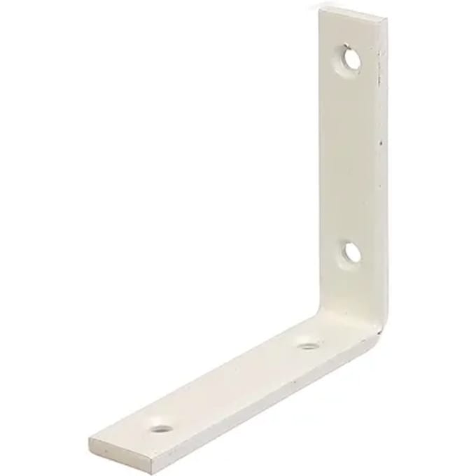 Alberts Verbindingshoek - Wit Geplastificeerd Staal - 100x100x20mm