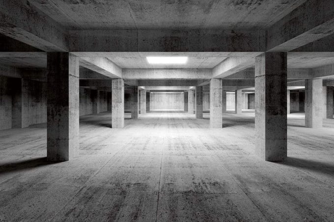 Fotobehang - Industrial Hall 375x250cm - Vliesbehang