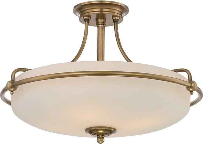 Bohemian Plafondlamp - Steady Lighting - Metaal - Bohemian - E27 - L: 52.8cm - Voor Binnen - Woonkamer - Eetkamer - Brons