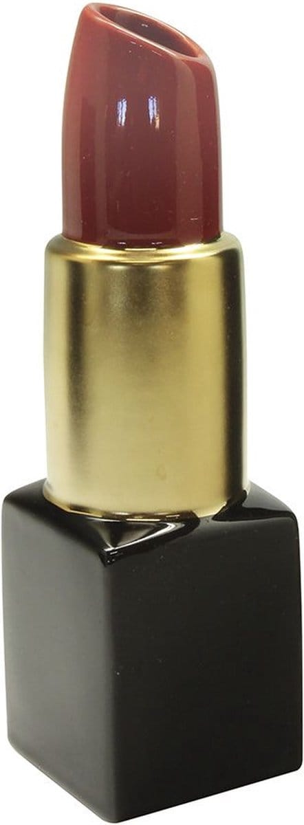 Gilde Handwerk - Vaas - Lipstick - Lippenstift Vaas - Keramiek - 30x9 cm