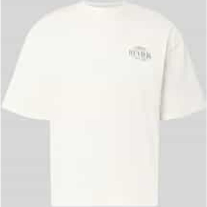 Regular fit t-shirt van puur katoen met print op de achterkant