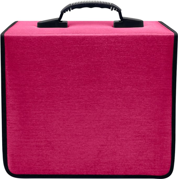 Purepeak CD Hoes Opbergmap - DVD Hoesjes Case - Opslag voor 400 CD's - Auto Map - Rood