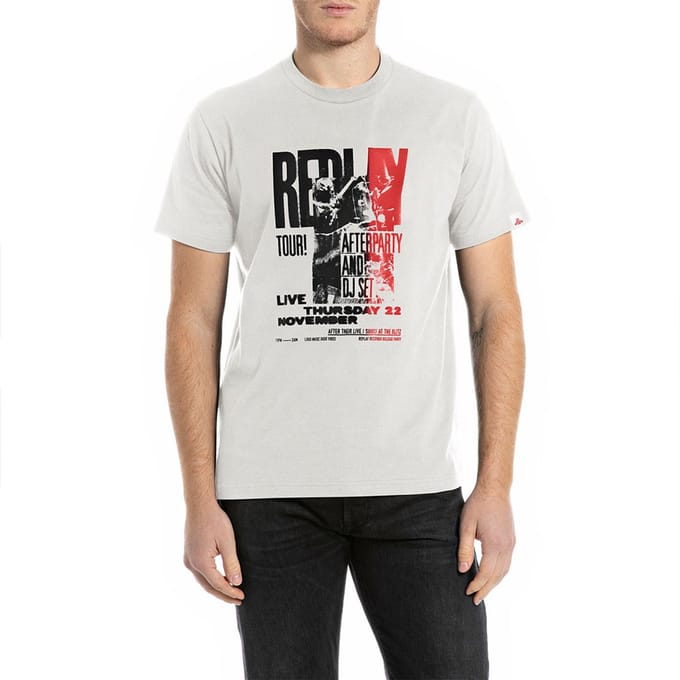 Replay M3211 .000.2660 T-shirt Met Korte Mouwen Wit S Man