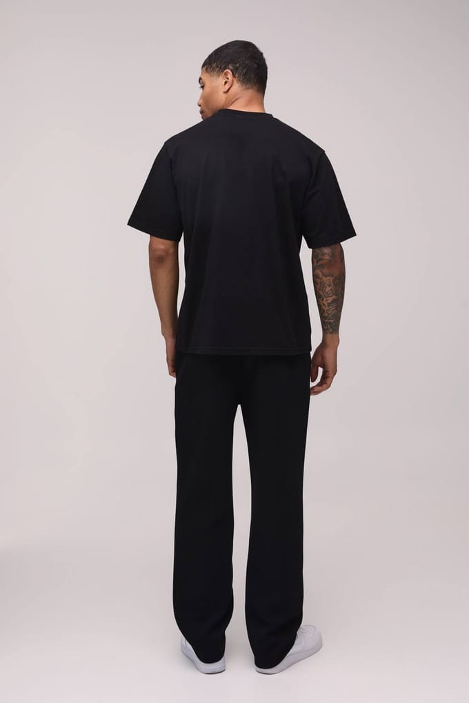 Relaxed Fit T-shirt Met Borstzak | Black | Size Medium