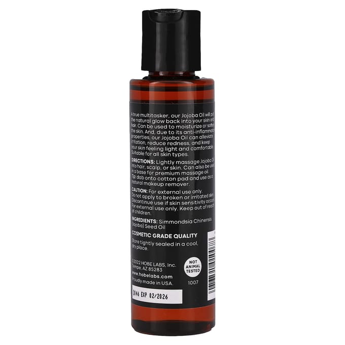 Essentials, Biologische Jojoba-olie, 118 ml (4 fl oz) black