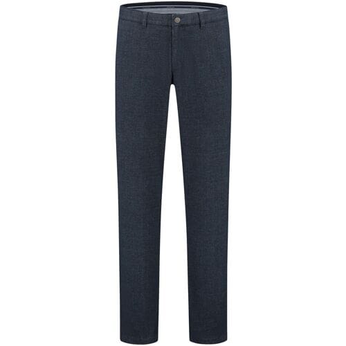 Com4 Broek Modern Chino Structure Pattern Donker Blauw / male
