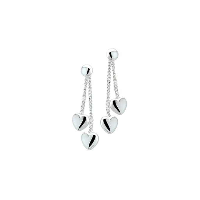 TFT Oorhangers Hart Zilver Gerhodineerd Glanzend 5 mm x 5 mm