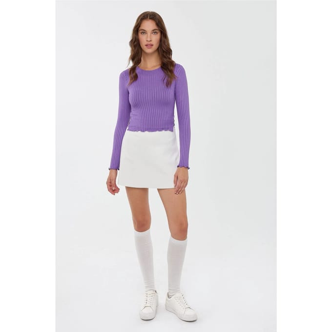 Ronde Hals Gebreide Top