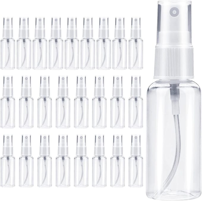 25 Stuks 50ml Sprayflessen - Kleine Plastic Atomizers voor Parfum, Alcohol en Cosmetica Reizen