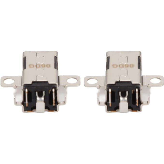 2 stuks DC-poortaansluiting Vervanging Metaal Vervangbaar Onderdeel voor Lenovo IdeaPad voor 310‑15ISK voor white