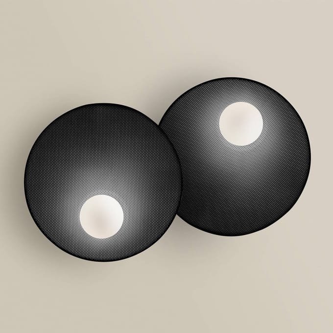 LEDS-C4 Trip wandlamp 2-lamps zwart
