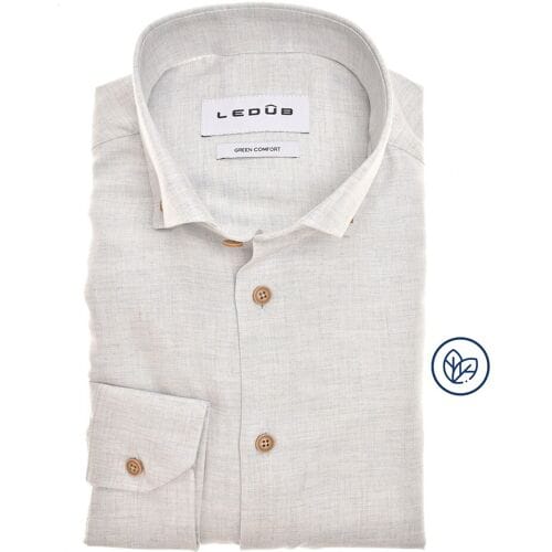 Ledûb Overhemd Natural Comfort Licht Blauw / male