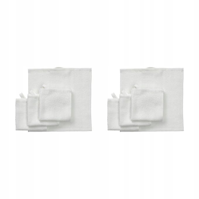 2x Merkloos Wit Handdoekje 25x25 cm - 100% Katoen