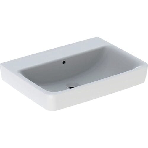 Geberit Renova Plan washbasin 65 cm without tap hole, with overflow 501.642.00.1