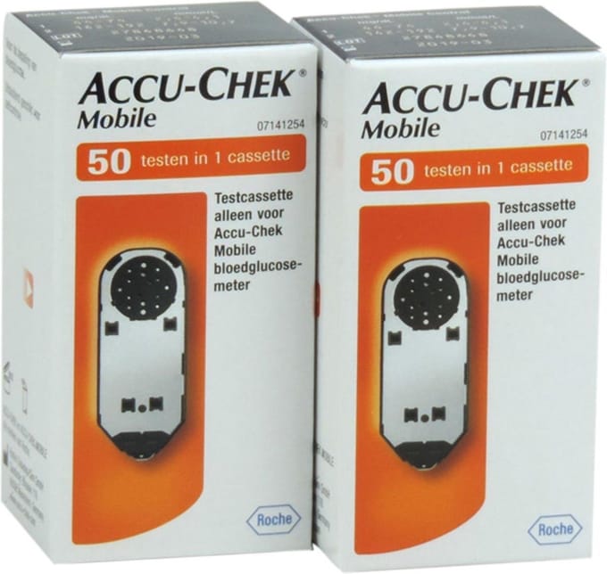 Accu Chek Mobile actiepakket bundel 2x50 strips