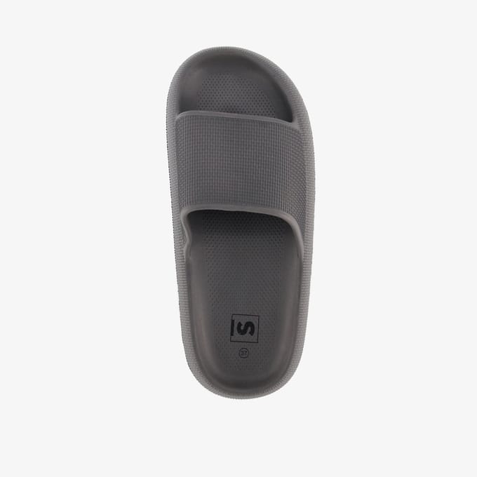 Heren badslippers grijs - Maat 41