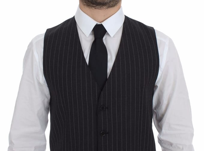 Narrow Stripe Vest Formele Stijl