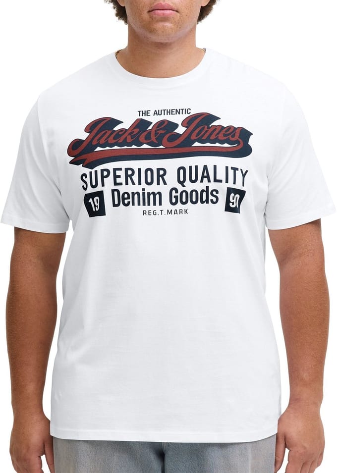 Jack & Jones Logo Shirt Heren (plussize) - Maat 4XL