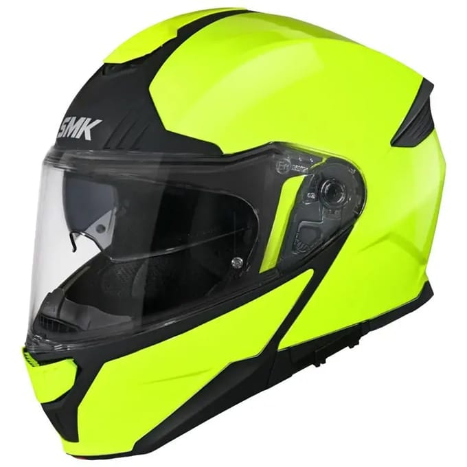 SMK Gullwing 06 Neon Geel Systeemhelm - Helm