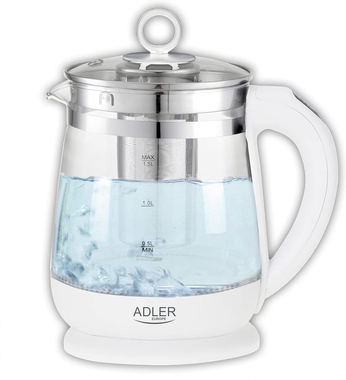 Glazen Waterkoker met Temperatuurregeling 1.5L Verlicht BPA-Vrij