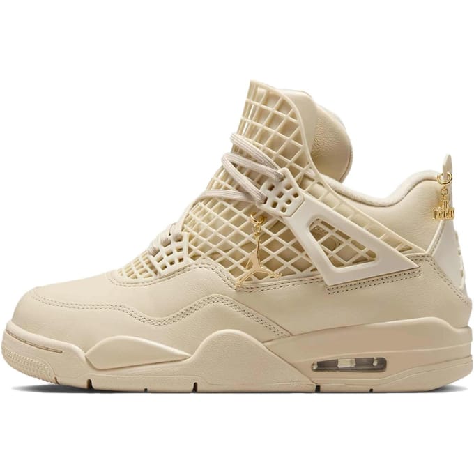 Air Jordan 4 Retro Net - Rattan Dames Sneakers Crème Metallic-Goud FN7251-200 40.5 beige
