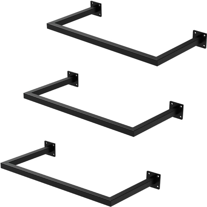 Set van 3 rechthoekige kledingstangen Allie | ML-Design