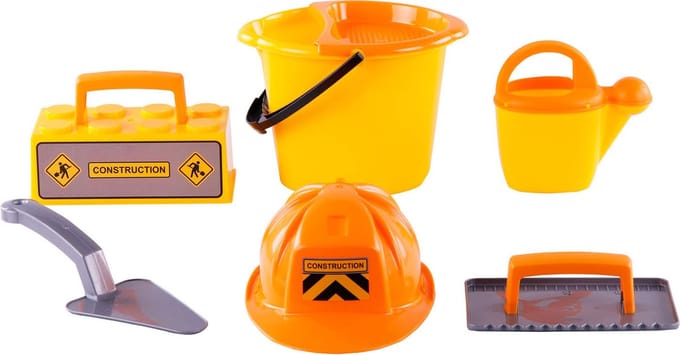 Cavallino Toys Cavallino Masonry Bucket Set with Tools and Helmet