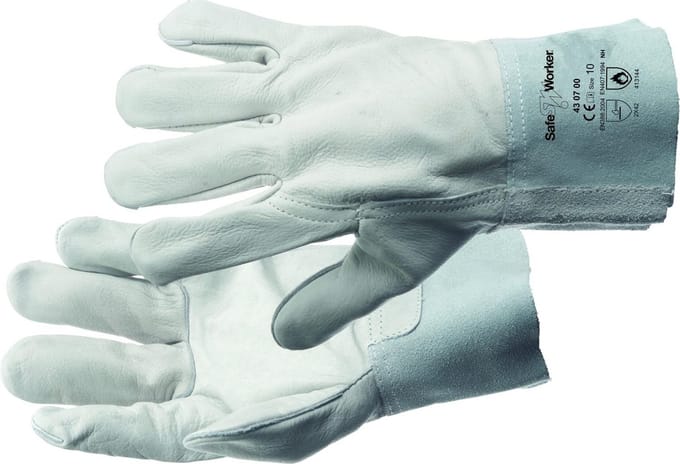 SafeWorker SW 4307 NERFLEER MET SPLIT 7CM KAP 01020122 - 12 stuks - Een Kleur - 10