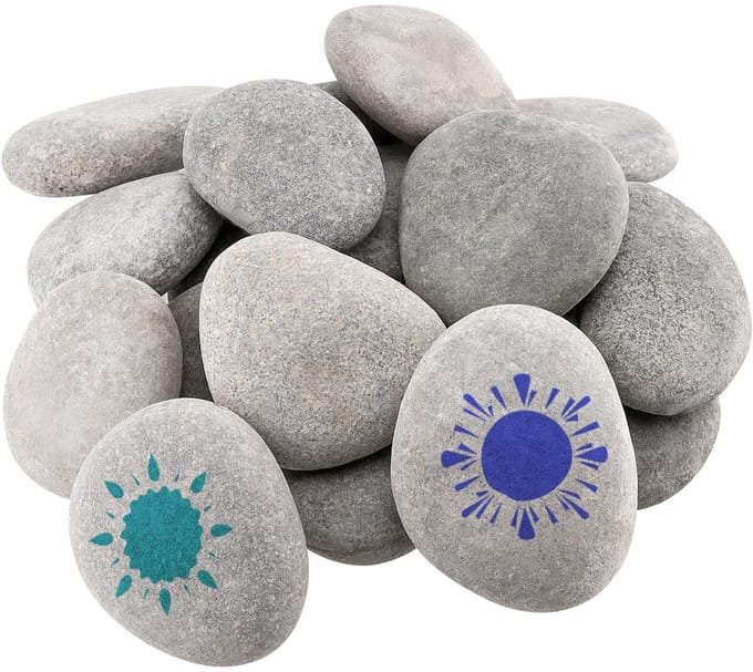 Allecto - Flat River Rocks - Verfstenen voor Creatieve Projecten