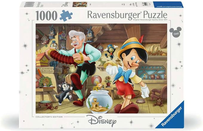 Ravensburger legpuzzel Disney Pinokkio 1000 stukjes puzzel volwassenen.