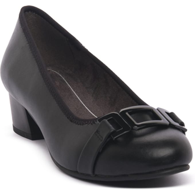 Jana Dames Pump - 22368-001 Zwart - Wijdte H - Maat 39