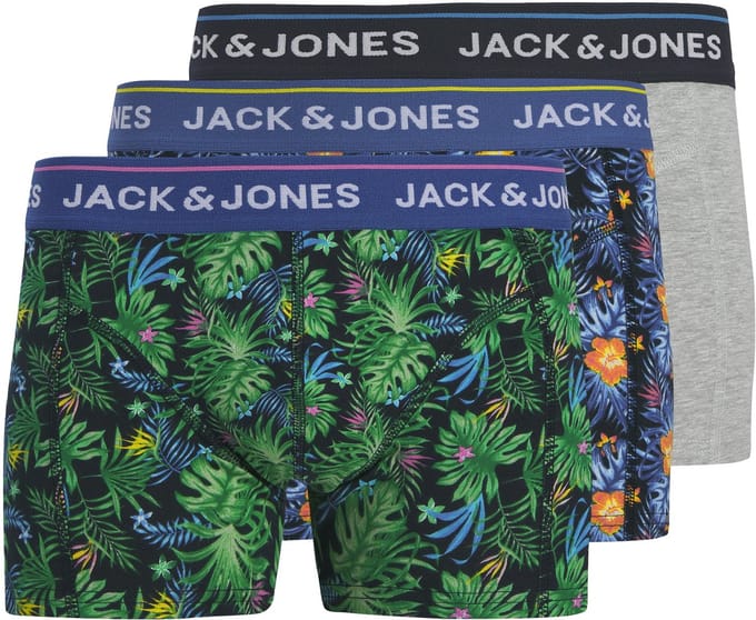 JACK & JONES PLUS - JACCODY FLORAL TRUNKS 3 PACK PLS Heren Onderbroek