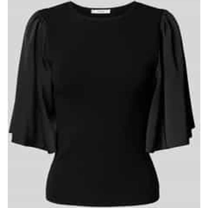 T-shirt met mouwen van soepele stof, model 'sama'