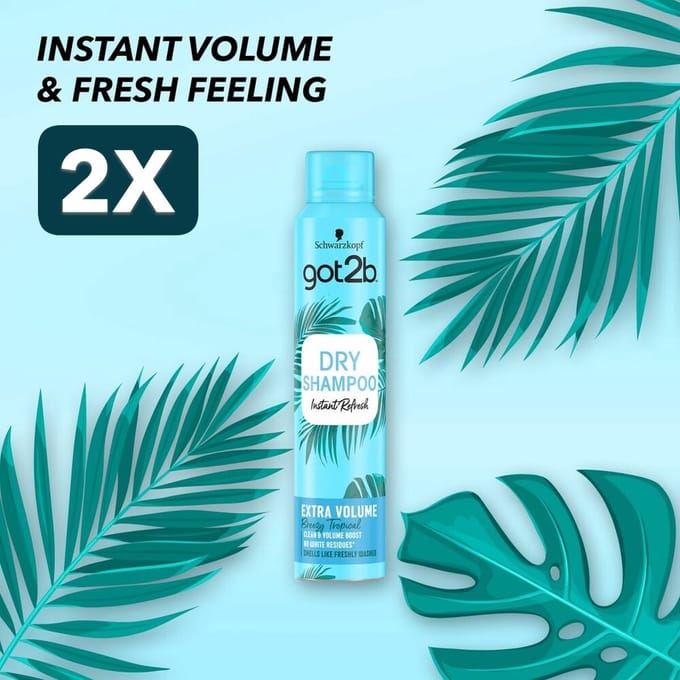 2 x Got2B Fresh&Fabulous droogshampoo - Volume