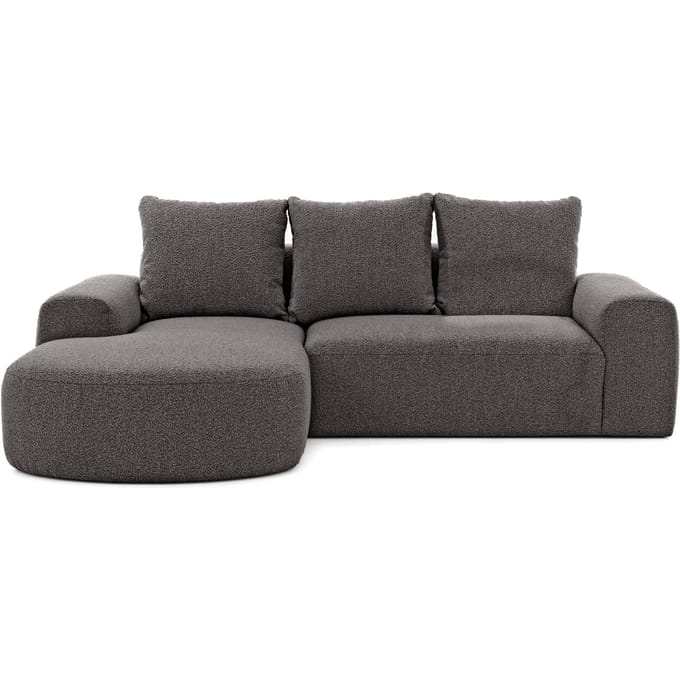 Hoekbank Arrezzo links bouclé | NADUVI Collection