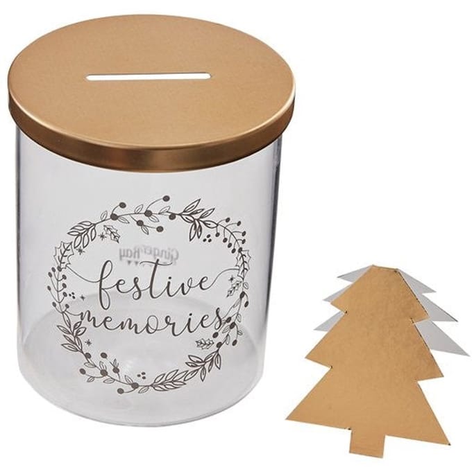 Wenspot met kerstbomen (30 kaartjes)