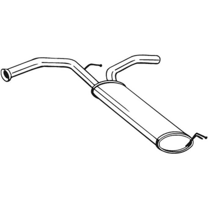 Geluiddemper achter BOSAL 135-247